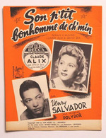 Partition Vintage Sheet Music HENRI SALVADOR : Son P'tit Bonhomme - Liederbücher