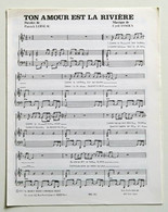 Partition Vintage Sheet Music DAVE : Ton Amour Est La Rivière - Libri Di Canti