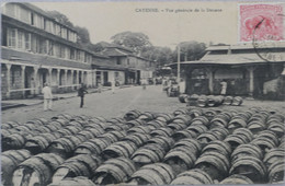 C. P. A. : GUYANE : CAYENNE : Vue Générale De La Douane, Tonneaux, Timbre En 1912 - Cayenne