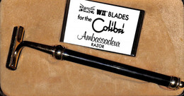 23- 0087 Coffret Vintage Rasoir Neuf Colibri Ambassadeur London Paris - Razor Blades