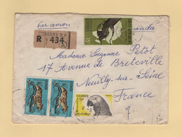 Guinee - Conakry - 1964 - Recommande Destination France - Guinee (1958-...)