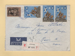 Grece - Athinai - 1969 - Recommande Destination France - Lettres & Documents