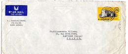 Nigéria -1965--Lettre KANO  Pour NANTERRE-92 (France) Timbre ( Banque) Seul Sur Lettre ...cachet - Nigeria (1961-...)