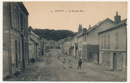 CPA - CONTY (Somme) - La Grande Rue - Conty