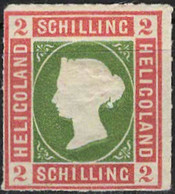 ( 01474-1 ) MiNr.3 Altdeutschland Helgoland 1867 Königin Viktoria - Inschrift Im Rechteck - Falz - Helgoland