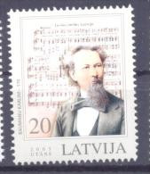 2005. Latvia, Composer B. Karlis, 1v, Mint/** - Lettonie