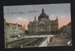 1915 BELGIQUE AVERS LA GARE CENTRALE PLACE REINE ASTRID ANTWERPEN-CENTRAAL Koninkrijk België Königreich Belgien België - Puurs