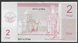 Nagorno Karabakh - Banconota Non Circolata FdS UNC Da 2 Dram P-901a - 2004 #19 - Nagorno Karabakh