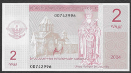 Nagorno Karabakh - Banconota Non Circolata FdS UNC Da 2 Dram P-901a - 2004 #19 - Nagorno    Karabakh