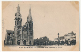 CPA  - COCHINCHINE - Cathédrale Et Hôtel Des Postes De Saïgon - Viêt-Nam