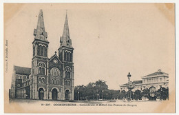 CPA  - COCHINCHINE - Cathédrale Et Hôtel Des Postes De Saïgon - Vietnam