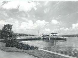 Postcard Switzerland Horgen Schiffsteg Cruise Ship - Steg