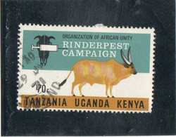 GRANDE-BRETAGNE   Kenya  Uganda  Tanzanie  1971 Y.T. N°  Unité Africaine  Oblitéré - Kenya, Uganda & Tanzania