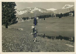 Postcard Switzerland Crans Sur Sierre Lac Moubra 1936 - Crans