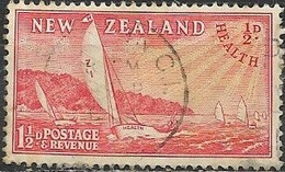 NEW ZEALAND 1951 Health Stamps - 1½d.+½d - Takapuna Class Yachts FU - Gebruikt