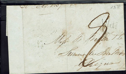 Grande -Bretagne. Pli De Dundee Du 30 Octobre 1837. Taxe Manuscrite 5 P. Destination Glasgow.  B/TB. - ...-1840 Préphilatélie