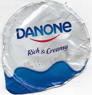 Egypt - Couvercle De Yoghurt Danone Arabic Reach And Creamy (foil) (Egypte) (Egitto) (Ägypten) (Egipto) (Egypten) Africa - Koffiemelk-bekertjes