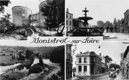 MONISTROL-sur-LOIRE (Haute-Loire) - Vieux Château - Place Néron, Fontaine - La Loire - La Poste - Monistrol Sur Loire