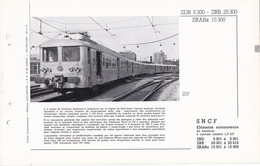 ZDB 5300 ZRB 25300 ZRABx 15300 FICHE DOCUMENTAIRE DOUBLE LOCO REVUE N° 198/199 MARS 1968 - Französisch