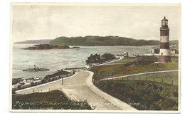 Plymouth Postcard Devon    Smeaton Tower And Drake's Island Frith's Unused - Plymouth