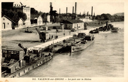 VALENCE SUR RHONE LE PORT SUR LE RHONE PENICHES 1933 - Valence