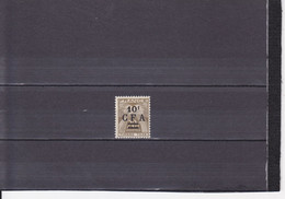 10 F SUR 20 F BRUN OLIVE/NEUF **/ N° 42 YVERT ET TELLIER 1949-50 - Portomarken