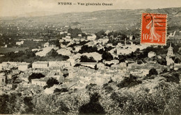 NYONS VUE GENERALE OUEST 1916 - Nyons