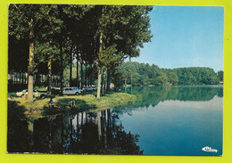 60 ATTICHY L'Etang Communal Pêcheur à Le Ligne Ford Taunus Citroën Dyane Renault R8 VOIR DOS Collection Deleserre - Attichy