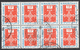 BLOC DE 8 OBLITERES EN 1969 - Mauritanie (1960-...)