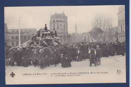 CPA [87] Haute-Vienne > Limoges Funérailles Du Docteur Chénieux écrite - Limoges