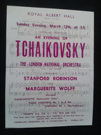 MARGUERITE WOLFF PIANISTE PIANO KLAVIER PIANIST STANFORD ROBINSON CONDUCTOR DIRIGENT CONCERT FLYER HANDBILL - Programme