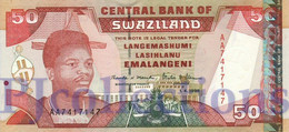 SWAZILAND 50 EMALANGENI 1998 PICK 26b UNC - Swaziland