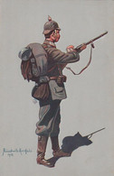 AK Infanterist Des 4. Garde-Reg. Z. Fuß - Berlin - Felduniform - Künstlerkarte Lüschwitz-Koreffski - Ca. 1915 (62713) - Uniformes
