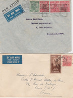 INDE    2 LETTRES - Storia Postale