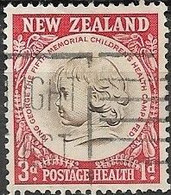 NEW ZEALAND 1955 Health Stamps - 3d.+1d - Children's Health Camps Federation Emblem FU - Gebruikt