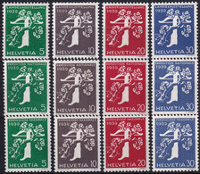 Suisse - Zust. 228-239 / Mi. 344-355 - Landesausstellung 1939 Armbrust - Ungebraucht/*/Hinght/Erstfalz - Unused Stamps