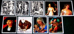 Paraguay,1978, Aniversary Of Albrecht Durer Famous Painter.Michel : 3028-3036, CTO (Original Gum). - Tableaux