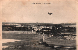 Féy - Panorama Sur Le Village - Aviation Avion Biplan - Autres & Non Classés