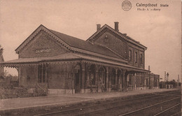 CPA Calmpthout Statie - Gare Sans Train - Chemin De Fer - - Kalmthout