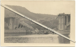 Fexhe-le-Haut-Clocher  *  (Carte-photo 1944)  Le Pont De Fexhe Après Le Bombardement Allié - Fexhe-le-Haut-Clocher