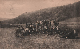 CPA Etablissement De Carlsbourg - Promenade De La St Louis - Photo De Groupe - Andere & Zonder Classificatie