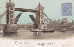 Grande-Bretagne CP  London Tower Bridge Bateaux - Hyde Park