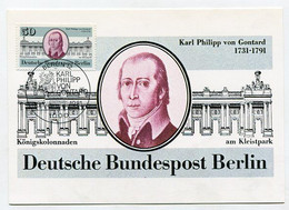 MC 106136 GERMANY/ BERLIN WEST - 1981 - Karl Philipp Von Gontard - Maximum Kaarten