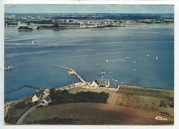 ILE D'ARZ Vue Aérienne : Le Débarcadère De Béluré L'Hotel L'Escale, Vue Sur Séné Et Vannes (n°56/298/45) - Ile D'Arz