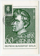 MC 106137 GERMANY/ BERLIN WEST - 1981 - Achim Von Arnim - Maximumkarten (MC)