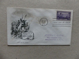 Enveloppe Premier Jour First Day Of Issue Battle Of Brooklyn 175 Anniversary 10 December 1951 Brooklyn - 1951-1960