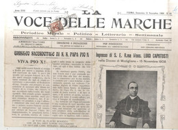 Giubileo Di Pio X - Fermo 1908 - La Voce Delle Marche - Fermo