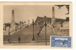 CPA .D.13 ,Marseille , Escalier De La Gare, Ed. L.B. 1934 - Estación, Belle De Mai, Plombières