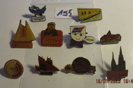 SUPER AFFAIRE A PRIX CASSE !!! LOT 155 : Lot De 10 Pin's TOUS DIFFERENTS En Très Bon état Mais SANS Les Attaches - Lots