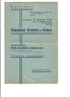 Grande Soirée De Gala 1946 Carte Double - Programme